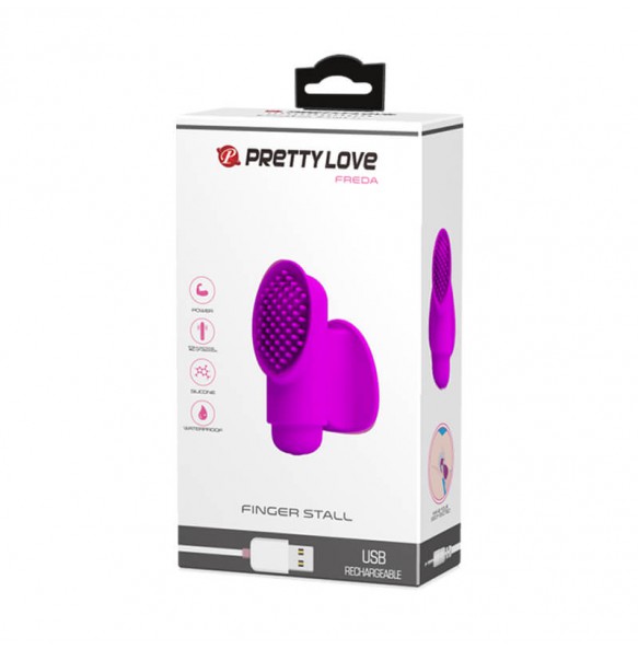 PRETTY LOVE - FREDA Finger Vibrator (Chargeable - Purple)